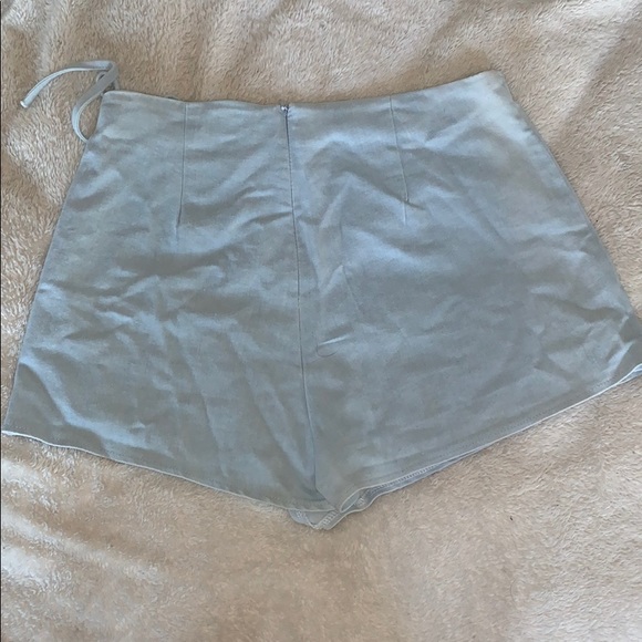 LF blue tie asymmetrical skort skirt - Picture 4 of 4